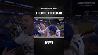 WALK OFF GRAND SLAM FreddieFreeman wins Dodgers game 1 of the WorldSeries [upl. by Nordine314]