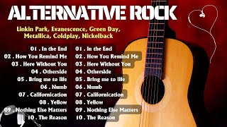 Alternative Rock 90s 2000 Hits Album⚡Evanescence Linkin park Creed AudioSlave Hinder Nickelback [upl. by Sayles]