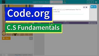 Codeorg Lesson 61 Events in Bounce  Answers Explained  Course D [upl. by Annaid]