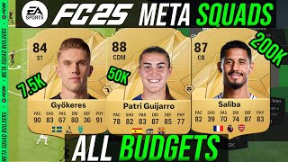 FC 25  Best META Starter Squads ALL BUDGETS 50k  100k  250k  500k 750k  1M  15M [upl. by Orel994]