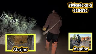 135 DE NOCHE A COLOCAMOS LA CAMARA🔥LAS ABEJAS🔥CONSTRUYENDO ASADOR vlog campo [upl. by Polito]