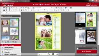 CEWE KALENDER  Startmonat festlegen persönliche Einträge einfügen [upl. by Gentille]