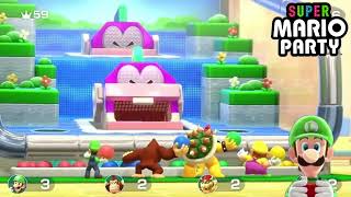 Feeding Friendsy  Multiply 9 × 9   Luigi vs Donkey Kong vs Wario vs Bowser  Super Mario Party [upl. by Raven]