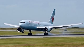 Boeing 767s Landing at Vancouver YVR on 22JUN16 [upl. by Akkina33]