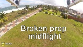 Broken propeller mid flight  Octocopter [upl. by Nick]