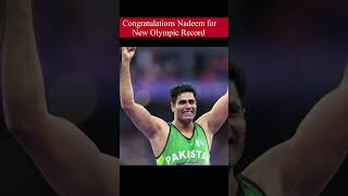 New Olympic Record  Javelin Throw  Paris Olympics 2024 olympics olympicrecord arshadnadeem [upl. by Aroon]