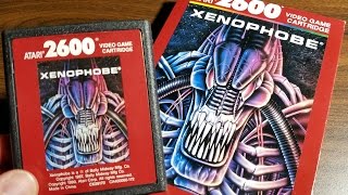 Classic Game Room  XENOPHOBE review for Atari 2600 [upl. by Naesyar]