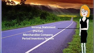 Partial Income Statement for Merchandise Company Periodic System [upl. by Aiehtela]