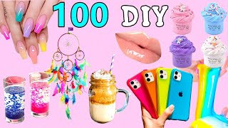 100 DIY  EASY LIFE HACKS AND DIY PROJECTS YOU CAN DO IN 5 MINUTES  ROOM DECOR PHONE CASE and more [upl. by Vasos968]