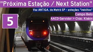 1105 VOZ DO METRÔ SP Avisos Sonoros das estações mais novas da L5  Lilás [upl. by Lamson]