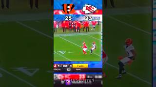 The Final Moments of the Bengals vs Chiefs Game 🏈🏈🏈 nfl shorts [upl. by Roselia]