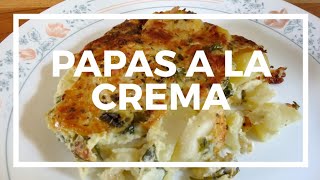 PAPAS AL HORNO PAPAS a la CREMAreceta facil [upl. by Frankel]