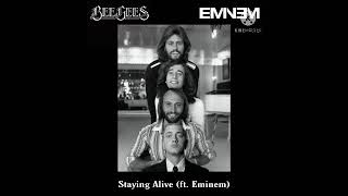 BEEGEES  Staying Alive ft Eminem [upl. by Nwatna]