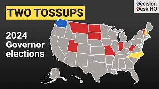 Governor Races Likely to SkewRepublican in 2024 I DDHQ Map Analysis [upl. by Ydne]