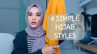 EASY ELEGANT CHIFFON HIJAB LOOKS [upl. by Eelyahs995]