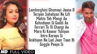 Lamborghini Ghumayi Jaane Ho Full Song Lyrics  Neha Kakkar Jassie Gill  Jai Mummy Di Audio 2019 [upl. by Meehyr263]