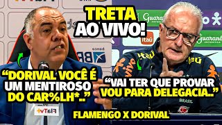 TRETA A ACUSAÇÃO INACEITÁVEL DO DIRIGENTE DO FLAMENGO PRA CMA DE DORIVAL QUE DEU BATE B0CA AO VIVO [upl. by Bray]