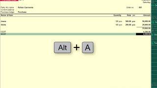 Purchase Order And Sales Order With GST in Tally ERP in Hindi Part1 [upl. by Llertnom452]