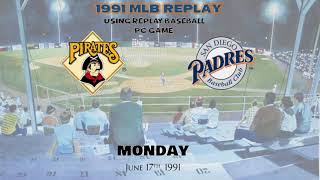 1991 MLB Replay using PC Replay Baseball [upl. by Ul]