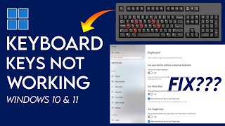 How To Fix Keyboard Keys Not Working In Windows 11 PC amp Laptop Full Guide [upl. by Etram]
