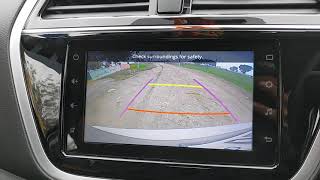 Maruti Suzuki S Cross rear view camera and parking sensor display [upl. by Xilef]