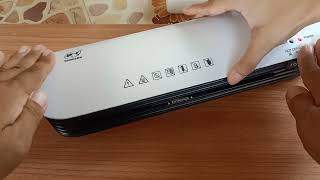 เครื่องเคลือบบัตร DSMILE A4 Laminator รุ่น SL299 เคลือบได้ทั้งร้อนและเย็น [upl. by Inah]