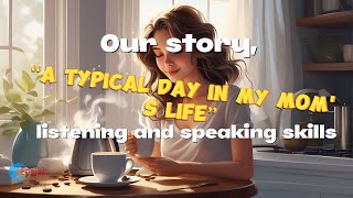 A Typical Day in My Moms Life  American accent  English Listening Speaking Skills  Daily Life [upl. by Mayap]