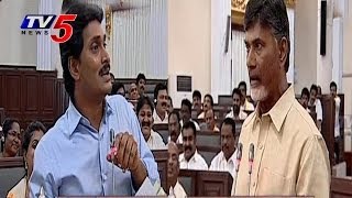 YS Jagan Vs Chandrababu In First Session Of Assembly  TV5 News [upl. by Tarrsus]