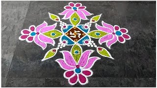 Karthigai Deepam Special Rangoli Design 2024 Rangoli  New  Easy  Sashti Pooja  Kolam  Festival [upl. by Hobbie]