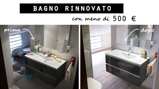 RINNOVARE un PICCOLO BAGNO con MENO DI 500 € [upl. by Enomad]