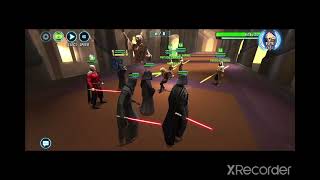 SLKR vs Lord Vader in 3v3 SWGOH [upl. by Aneg515]