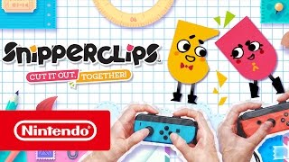 Snipperclips – Cut it out together  Launch trailer Nintendo Switch [upl. by Remo]