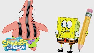 SpongeBob  KritzelBob kehrt zurück  Die besten KritzelBobMomente  SpongeBob Schwammkopf [upl. by Dubenko421]