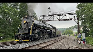 Reading amp Northern T1 2102 Steam Train Highball Penobscot Mountain Top On 2024 Iron Horse Rambles [upl. by Nevsa938]