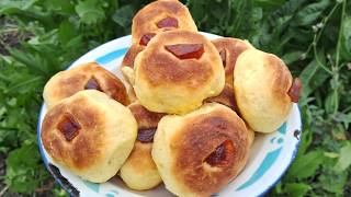 BOLLOS DULCES esponjosos con membrillo al HORNO Receta casera Fácil Rápida Masa Dulce sin MANTECA [upl. by Akinam]