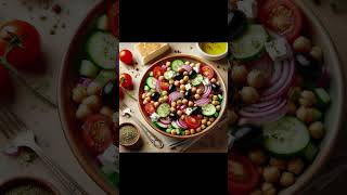 Greek Garbanzo Bean Salad recipe in description [upl. by Francesca]