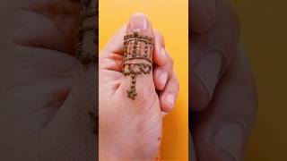 Cute Finger Ring Mehendi design mehndi [upl. by Eugaet380]