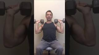 Dumbbell Shoulder Press Proper Form [upl. by Coombs]