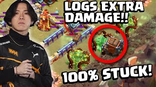 Klaus INVENTS NEW TRICK overgrowth spell amp log launcher COMBO Clash of Clans [upl. by Ettenna]