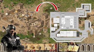 Building Wolf Epic castle in 1min 🔥 in Stronghold Crusader [upl. by Ayo]