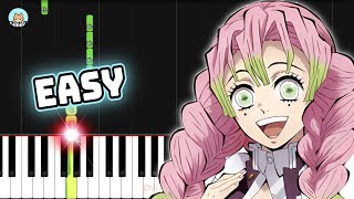 Demon Slayer Season 3 OP  quotKizuna no Kisekiquot  EASY Piano Tutorial amp Sheet Music [upl. by Ytsud]