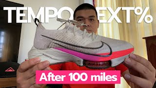 รีวิว NIKE Air Zoom Tempo Next  After 100 Miles ระยะทาง 160 กิโลเมตร  My Vlog EP5 [upl. by Enriqueta]