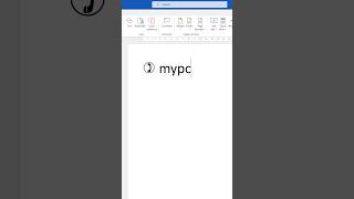 New Symbol Trick in MS Word laptop computer windows viralvideo shorts reels [upl. by Seely]
