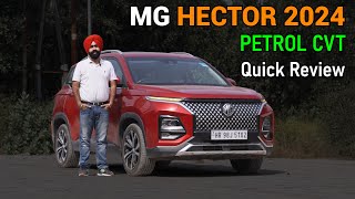 2024 MG Hector Petrol CVT  Powerful than you think  Most VFM SUV  Spare Wheel [upl. by Aitenev]