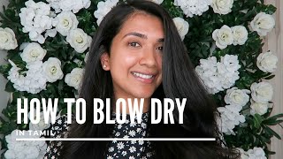 How to Blow Dry in Tamil  Dyson Airwrap  Vithya Hair and Makeup Artist [upl. by Hara]