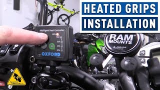 Oxford quotHeaterzquot Heated Motorcycle Grips  FULL INSTALLATION  TwistedThrottlecom [upl. by Aerdnaz]