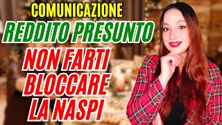 PERCETTORI DI NASPI  COMUNICARE IL REDDITO PRESUNTO 2024  NON FATE QUESTO ERRORE [upl. by Rahel242]