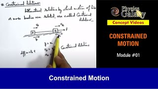 Class 11 Physics  Constrained Motion  1 Constrained Motion  For JEE amp NEET [upl. by Benilda]