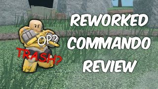 Reworked Commando Review  Tower Defense Simulator [upl. by Ahsirek]