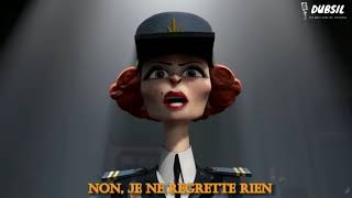 Edith Piaf Non Je ne regrette rien Animated Lyrics  Madagascar 3 Europes Most Wanted [upl. by Lehcear578]